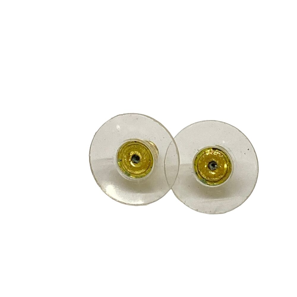 Chanel Coco Earrings Gold White Clear Hardware Faux Pearl Rhinestones - Picture 5 of 6